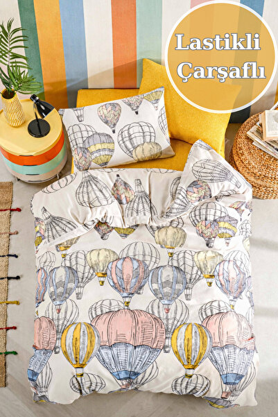 Cottonest Σετ Παπλωματοθήκης Μονό Κρεβάτι Cappadocia Bolan Pattern - Με Ελαστ...