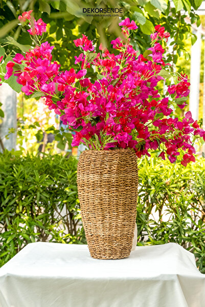 Dekorsende Yapay Pembe Begonvil Dalı 118 Cm