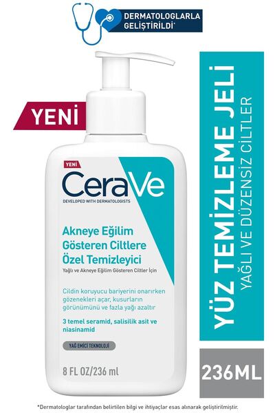 CeraVe Yağlı Ve Düzensiz Cilter Için Yüz Temizleme Jeli 236 Ml 3337875784054