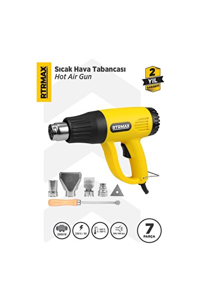 Rtrmax RTM303A Sıcak Hava Tabancası 2000 W