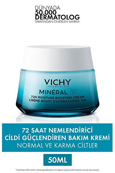 Vichy Mineral 89 Cildi Güçlendiren 72 Saat Nemlendirici Bakım Kremi, Normal V...