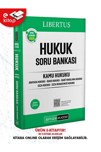 Pegem Akademi Yayıncılık 2026 KPSS A Grubu Libertus Hukuk E-Soru Bankası (Kam...