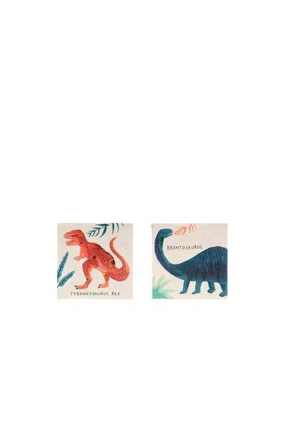 Meri Meri - Dinosaur Napkins - Dinozor Peçete - S - 16'lı