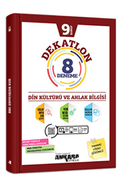 Ankara Yayıncılık . 9. Sınıf Dekatlon Din Kültürü ve Ahlak Bilgisi Denemeleri...