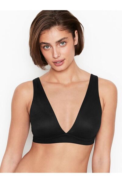 Belvü Sutien negru invizibil fără cusături, fără sârmă, tăiat cu laser, cu de...