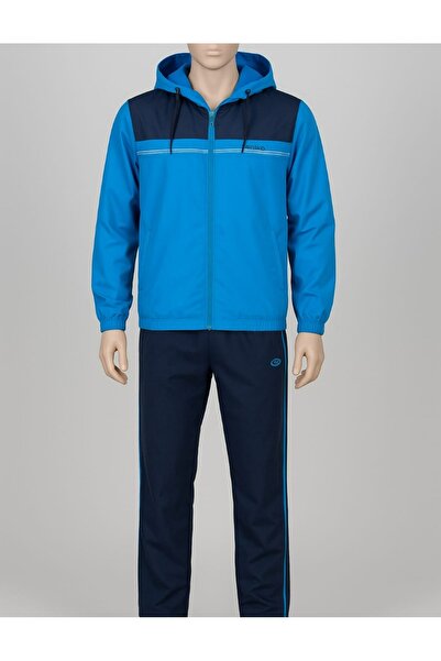 GÜRLESİN RoG Saks - Σετ ανδρική φόρμα με κουκούλα Navy Blue FM2535