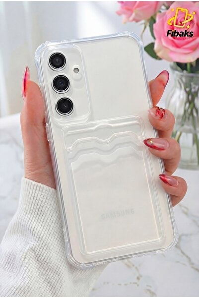 Fibaks Galaxy A26 Kılıf Kamera Koruma ve Köşe Korumalı Kartlıklı Cüzdanlı Darbe Emici Kapak