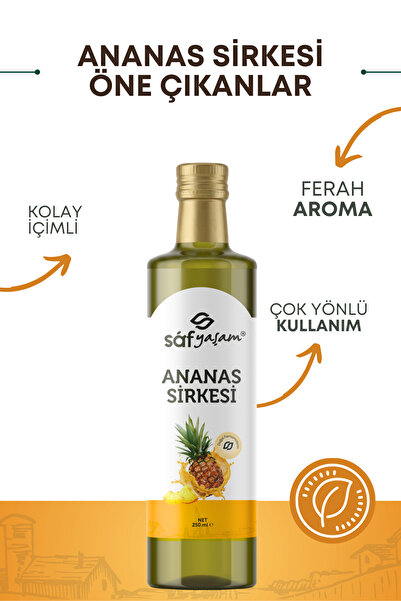 Safyaşam Ananas Sirkesi Doğal Fermantasyon Ananas Sirkesi,Suyu