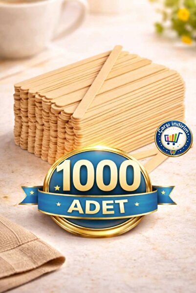 nistabolje 1000 Adet Doğal Ahşap Tahta Karıştırıcı Çay Kahve Kaşığı Kaşık Tek...