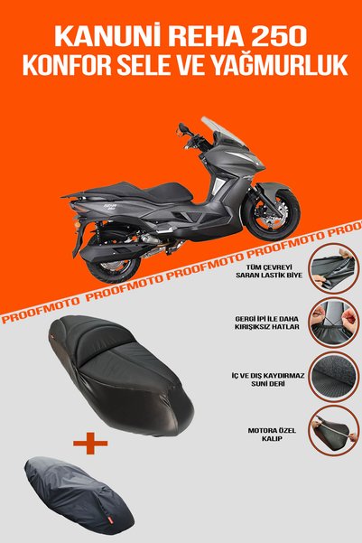 PROOFMOTO Kanuni Reha 250 Comfort Seat and Raincoat Cover