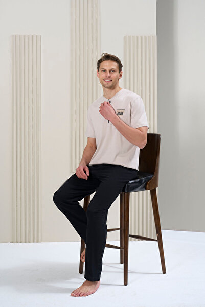 OVERSLEEP MUŠKI PIZAMA SET 1730 BEŽ