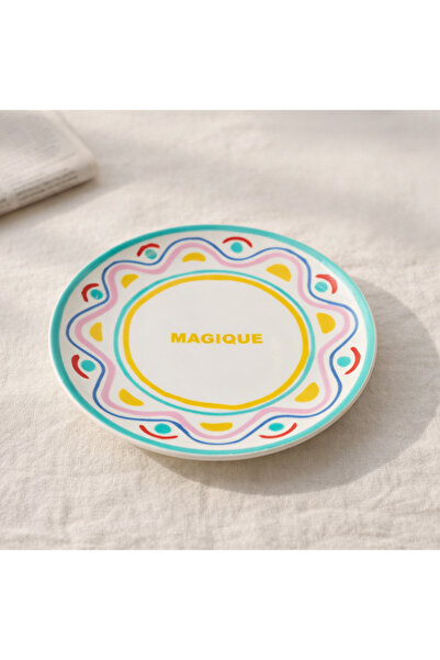 Evidea Kitchen Magique Servis Tabağı - Renkli - 25 cm