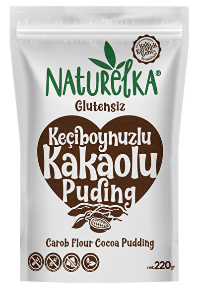 Naturelka Glutensiz Keçiboynuzlu Kakaolu Puding 220 Gr