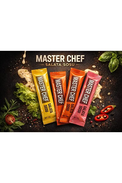 Masterchef Ekşili Sos ( SALATA SOSU ) MASTER CHEF 12 gr 500 Adet