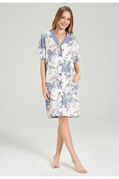 Feyza Kadın Boydan Düğmeli Elbise 5015