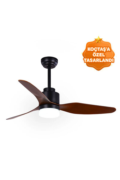 KOÇTAŞ Wavy 117 cm Kahve 3 Kanat Tavan Vantilatörü