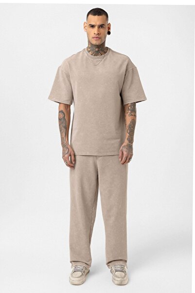 VAMOSCLO مجموعة ملابس رياضية قصة فضفاضة قطعة من المنك