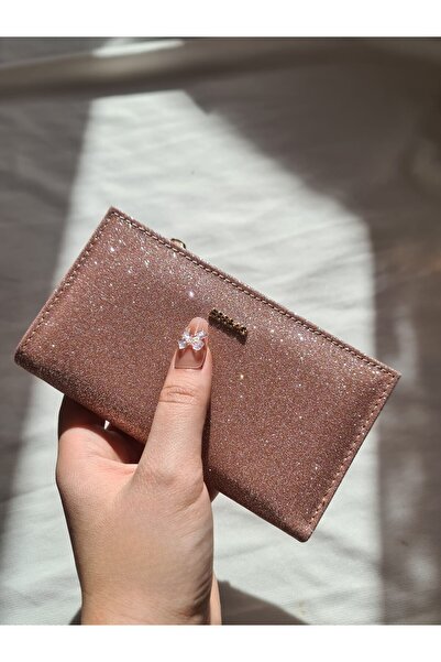 byliora Pembe Simli Kartlık/Cüzdan