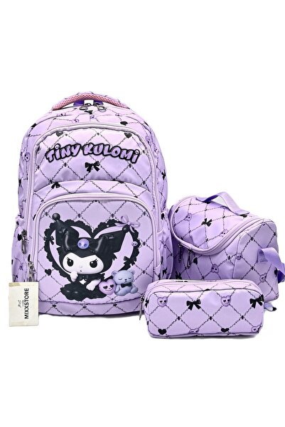 ms mixxstore Лилаво фолио с характерни мотиви за кутия за обяд и калъф за мол...