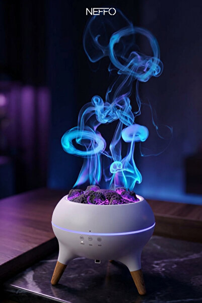 NEFFO 6 Renk Modlu Led Işıklı Hava Nemlendirici & Aromaterapi Difüzörü - Sess...