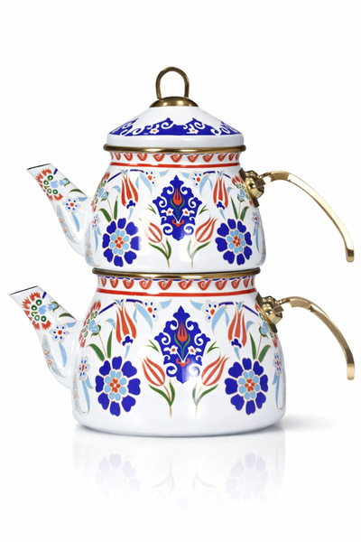 PR HOME Neslişah Gold Model Emaye Çaydanlık