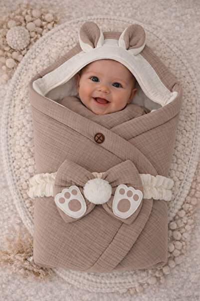 Tomuycuk قماط أطفال من 4 طبقات من الموسلين سكاهفي للجنسين، بطانية خارجية، هدي...