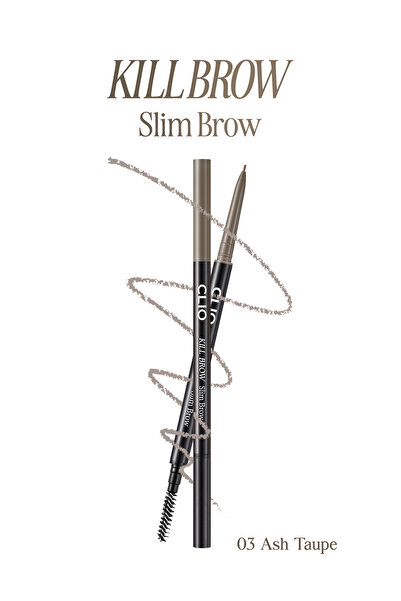 CLIO Doğal Görünüm Sunan Ultra İnce Uçlu Çift Taraflı Kaş Kalemi Kill Brow Sl...