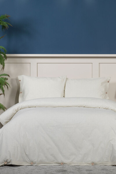 Elart Impero Duvet Cover Set Single Fitted Sheet 100% Cotton (160X220 cm) Black