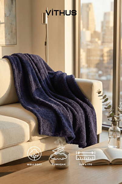 Vithus Wellsoft Tv Blanket Plush Fleece Ultra Soft Blanket 140X170 cm