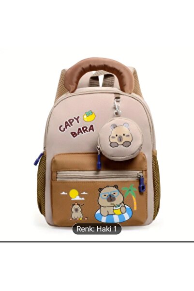 SANRIO KAHVERRNGI CAPYBARA KALIN ANAOKULU CANTASI KAPİBARA ÇOCUK OKUL ÇANTASI