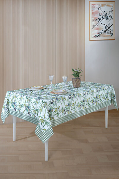 Elart Olive Tablecloth Printed (160X220 cm)