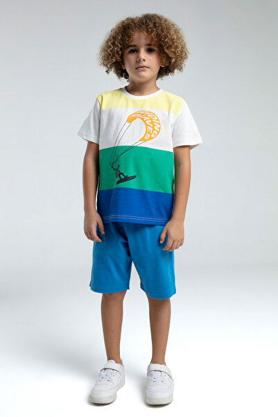 Rolypoly Boy's White Bermuda Suit