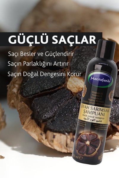 Mecitefendi MECİTEFENDİ SİYAH SARIMSAK ŞAMPUANI 250 ML