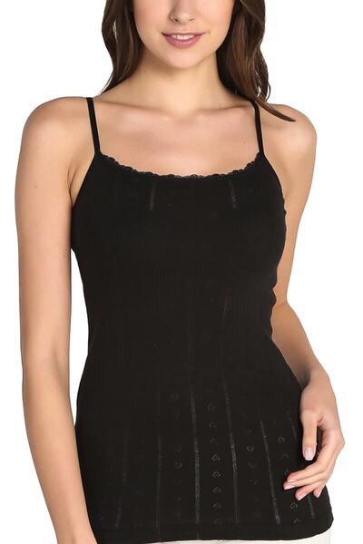 Berrak Women's Black String Strap Athlete Elf568ber8050