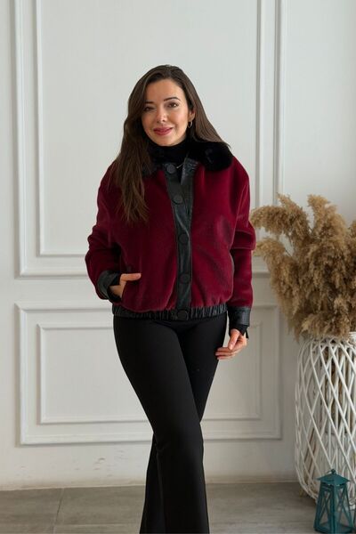 Yağmur Butik Timsah Derili Bomber Mont