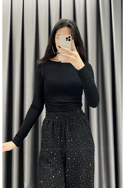 Noa&Noa Noa Noa Yan Büzgülü Bluz - Siyah SİYAH