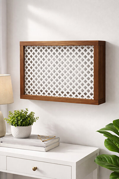 EyluX Shop Modern Dekoratif Duvara Asılabilir Sigorta Ve Modem-wifi Saklama K...