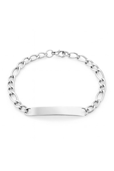 Tesbihane Gümüş Renk Gurmet Zincirli Basic Model İsme Özel Yazılı Erkek Çelik...