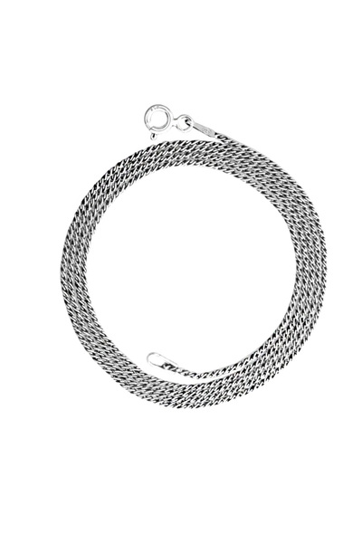 Tesbihane 925 Ayar Gümüş 60 cm Uzunluk 100 Mikron Kalınlık Spiga Model Erkek ...