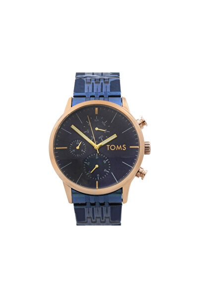 Tesbihane Toms Lacivert Renk Çelik Kordonlu Erkek Kol Saati TH-TM1911A-1018-T