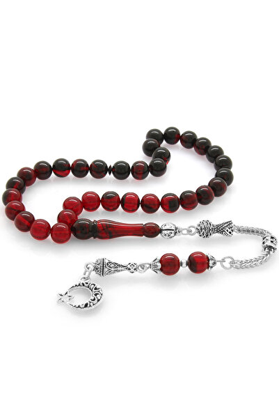 Tesbihane Атеш Кехрибар Тесбіх - Металеві китиці - Спеціальна подарункова кор...