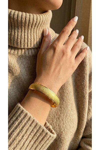 FerizZ Altın Kaplama Simli 1 cm Bilezik BLZ-3027