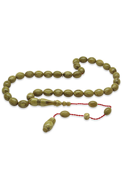 Tesbihane Καθημερινά ροζάρια από καλαμπόκι σε καφέ και λευκό χρώμα, με σύστημ...