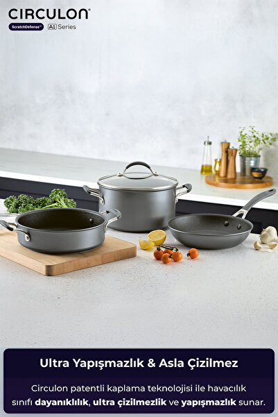 Circulon Scratchdefense A1 Series Anti-Scratch Non-Stick 3+2 Pan and Pot Set