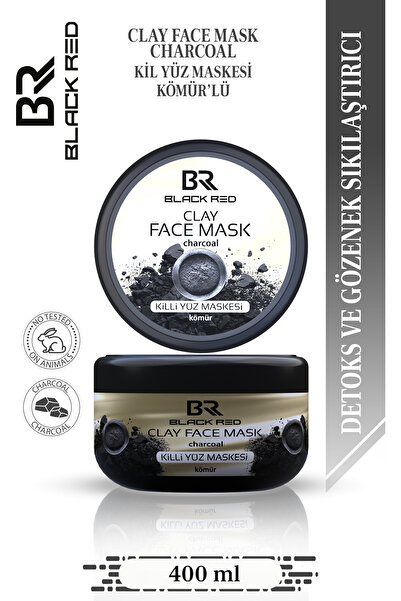 Black Red Black&Red Kil Maskesi Yüz Maskesi Kömür İçerikli Killi Yüz Maskesi ...