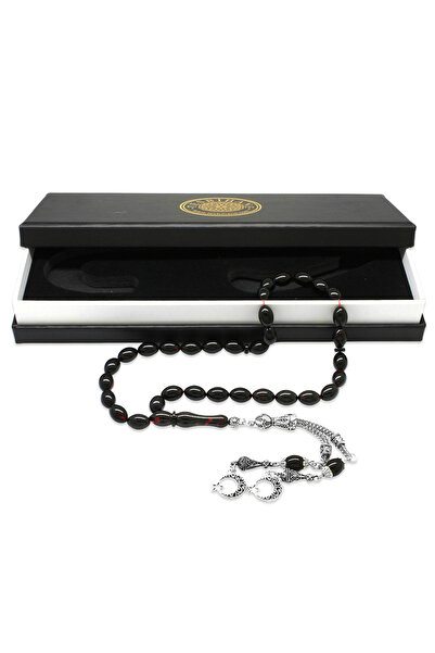 Tesbihane Μεταλλικός χάντρες προσευχής με φούντα αστερίας και φεγγαριού, κόκκ...