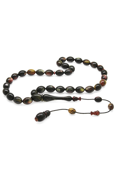 Tesbihane Συστοιχιωμένες χάντρες προσευχής από καλαταλίνο σε μαύρο και κίτριν...