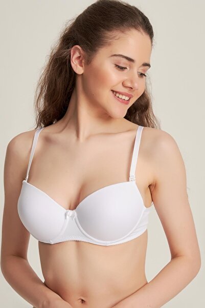 Pemilo Sutien de damă 3050609 semi-susținut alb