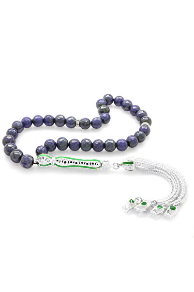 Tesbihane Альпака з бахромою, зелений мінерал, кулястий виріз, камінь His, чотки