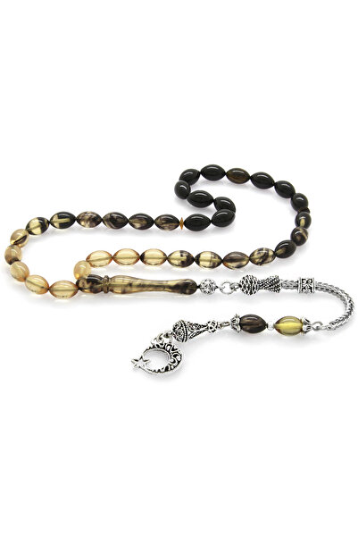 Tesbihane Кехлибарени молитвени броеници - метална пискюл - специална подаръч...